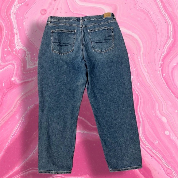 American Eagle Women's Super Stretch Straight Jeans Blue Denim, Size 18 Regular - Picture 2 of 6
